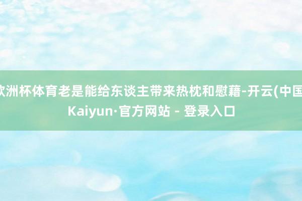 欧洲杯体育老是能给东谈主带来热枕和慰藉-开云(中国)Kaiyun·官方网站 - 登录入口